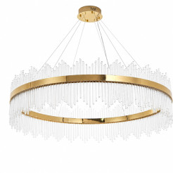 Lampa wisząca  120 cm – żyrandol LED, złoty do salonu ST-4999-120 mirror gold