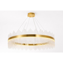 Lampa wisząca  120 cm – żyrandol LED, złoty do salonu ST-4999-120 mirror gold
