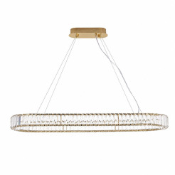 Lampa wisząca  100 cm - elegancki żyrandol w złocie i krysztale ST-8877P-100