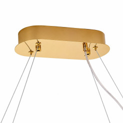 Lampa wisząca  100 cm - elegancki żyrandol w złocie i krysztale ST-8877P-100