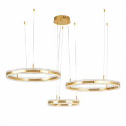Lampa wisząca   LED Trio 40/60/80 cm – złoty połysk ST-6376-40+60+80 mirror gold