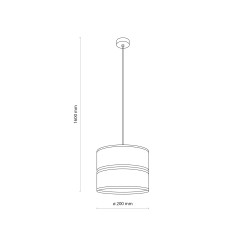 DORMA WOOD JUTA LAMPA WISZĄCA 1XE27 11785