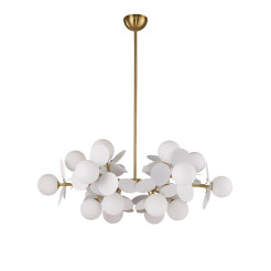 Lampa wisząca -6, biało złota 90 cm ST-DL-2969P-6