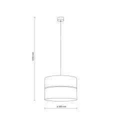 DORMA WOOD JUTA LAMPA WISZĄCA 1XE27 11786