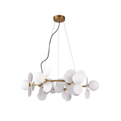 Lampa wisząca -9, biało złota 75 cm ST-DL-2969P-9