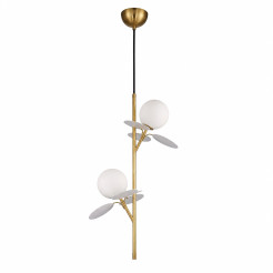 Lampa wisząca -2 pionowa złoto biała 26 cm ST-DL-2969P2
