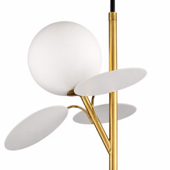 Lampa wisząca -2 pionowa złoto biała 26 cm ST-DL-2969P2