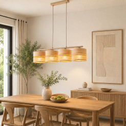 DORMA WOOD JUTA LAMPA WISZĄCA 4XE27 11789