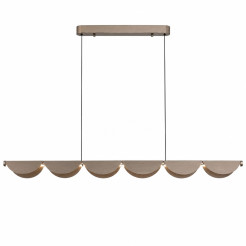 Lampa wisząca  LINE 143 cm - LED, szary szczotkowany, falista forma ST-3602-6-LONG