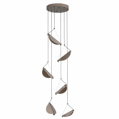 Lampa wisząca -6 – kaskadowa ledowa, szary szczotkowany 240 cm ST-3602A-6