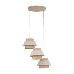 KALUM LEN LAMPA WISZĄCA 3XE27 KOŁO 11807