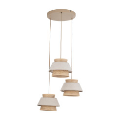 KALUM LEN LAMPA WISZĄCA 3XE27 KOŁO 11807