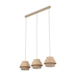 KALUM WOOD LAMPA WISZĄCA 3XE27 11810