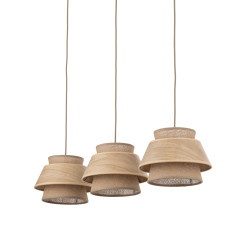 KALUM WOOD LAMPA WISZĄCA 3XE27 11810