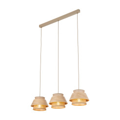 KALUM WOOD LAMPA WISZĄCA 3XE27 11810