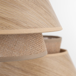 KALUM WOOD LAMPA WISZĄCA 3XE27 KOŁO 11808