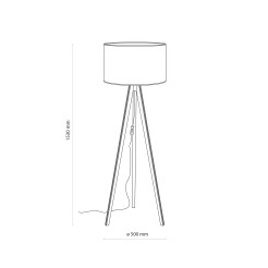 VIGA SHADE SOSNA LAMPA PODŁOGOWA 1XE27 16232