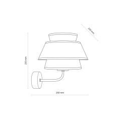 KALUM WOOD KINKIET 1XE27 11804