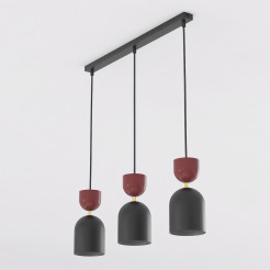 3 BLACK BURGUNDY 1737/3B