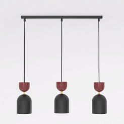 3 BLACK BURGUNDY 1737/3B