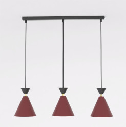 3 BURGUNDY BLACK 1740/3