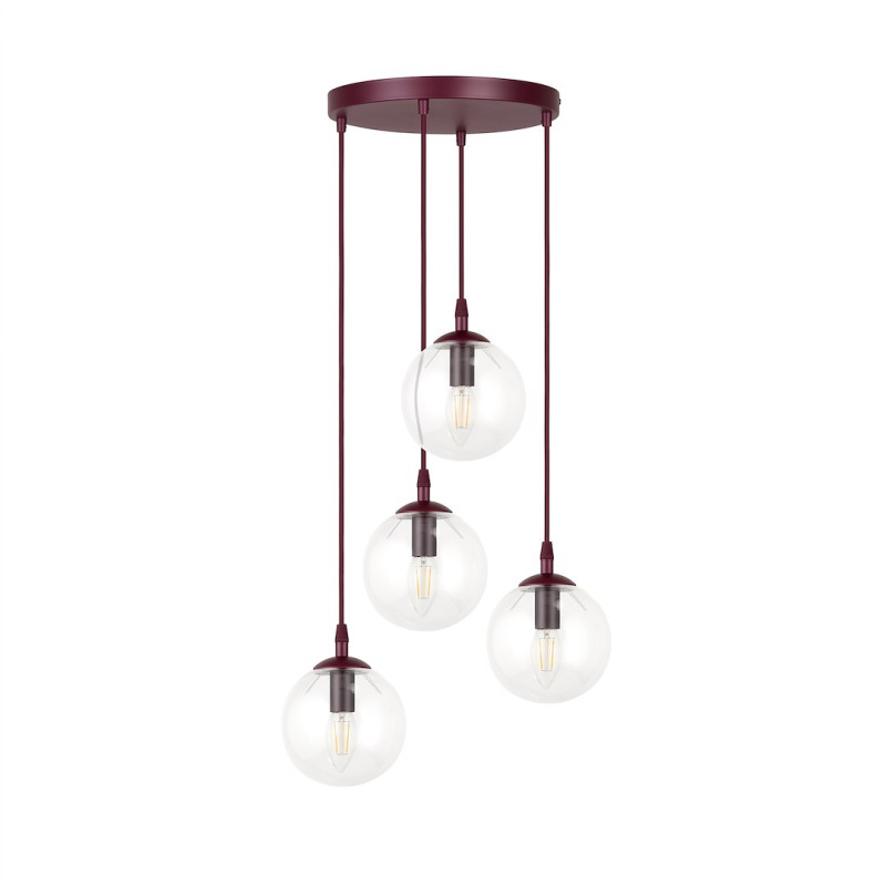 4PREM BURGUNDY TRANSPARENT 1788/4PREM