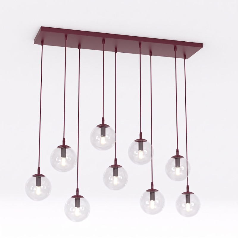 9 BURGUNDY TRANSPARENT 1788/9