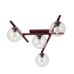 4 BURGUNDY TRANSPARENT 1796/4