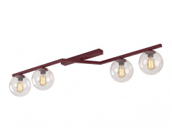 4 BURGUNDY TRANSPARENT 1804/4