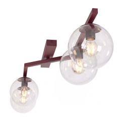 4 BURGUNDY TRANSPARENT 1804/4