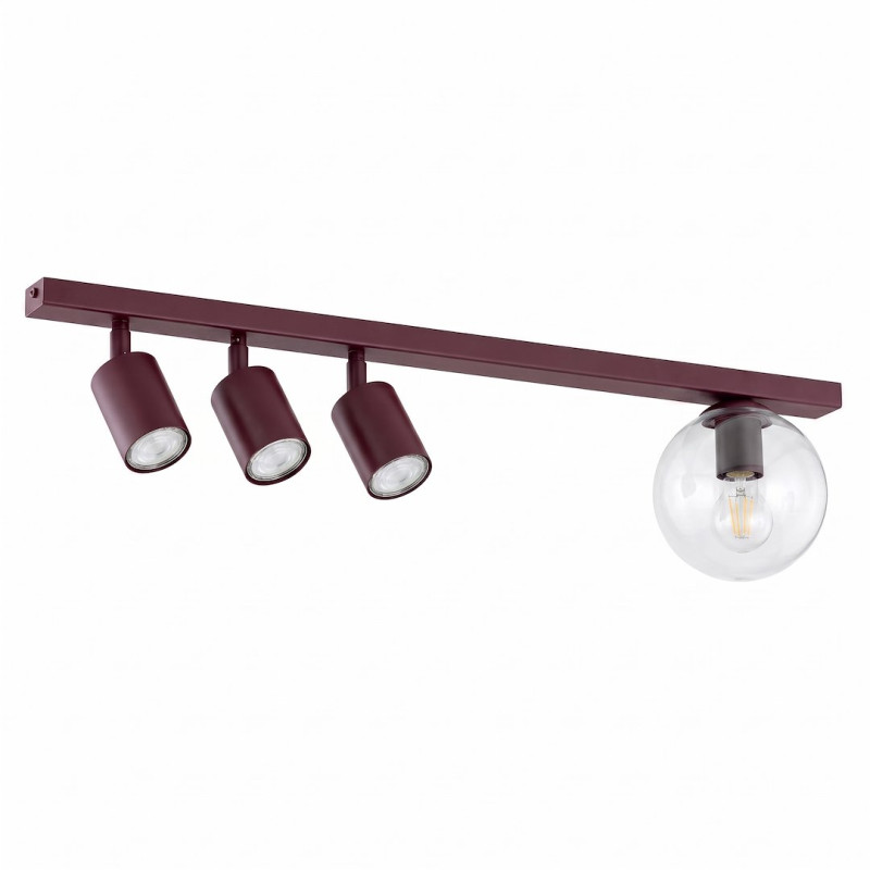 4 BURGUNDY TRANSPARENT 1817/4