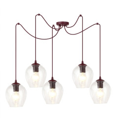5 BURGUNDY TRANSPARENT 1819/5