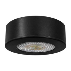 Oczko Sufitowe Okrągłe Ruchome 3/5/7W 3CCT Natynk/Podtynk Czarny EKZ2670