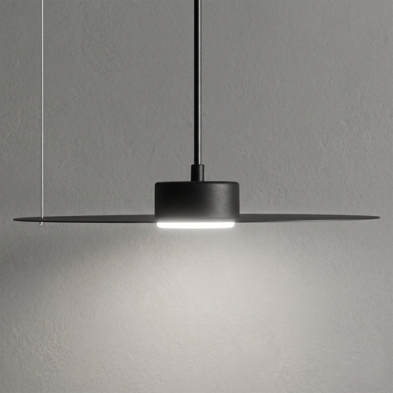 Lampa wisząca PIATTO Czarna 1xGX53 fi 350mm MLP2909