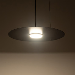 Lampa wisząca PIATTO Czarna 1xGX53 fi 350mm MLP2909