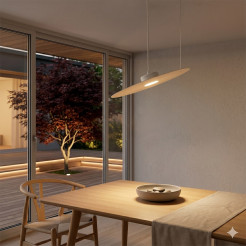 Lampa wisząca PIATTO Biała 1xGX53 fi 450mm MLP2912