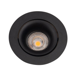 MAXLIGHT H0118 OPRAWA WPUSTOWA BELLATRIX TILTED CZARNA - BEZ MODUŁU ŚWIETLNEGO LED H0112