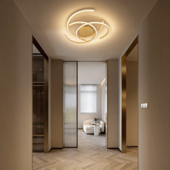 Plafon 51 cm złoty LED CCT LP-1255/1C 51 GD