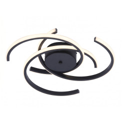 Plafon 51 cm czarny LED CCT LP-1255/1C 51 BK