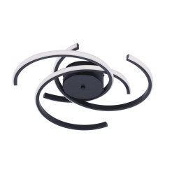 Plafon 51 cm czarny LED CCT LP-1255/1C 51 BK
