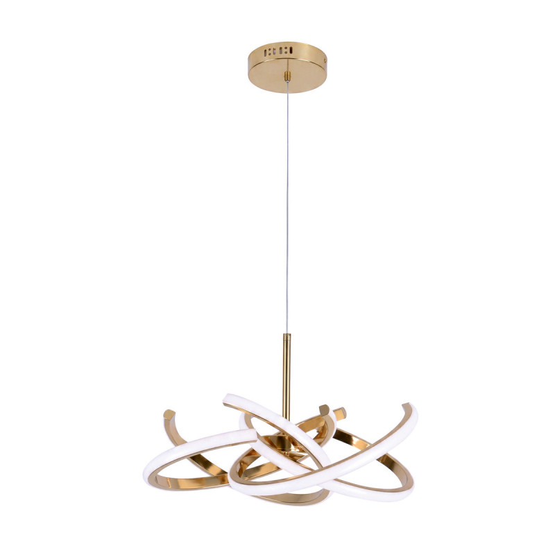 Lampa wisząca 48 cm złota LED CCT LP-1225/1P 48 GD