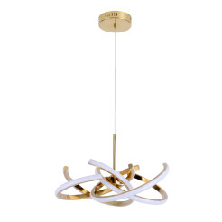 Lampa wisząca 48 cm złota LED CCT LP-1225/1P 48 GD