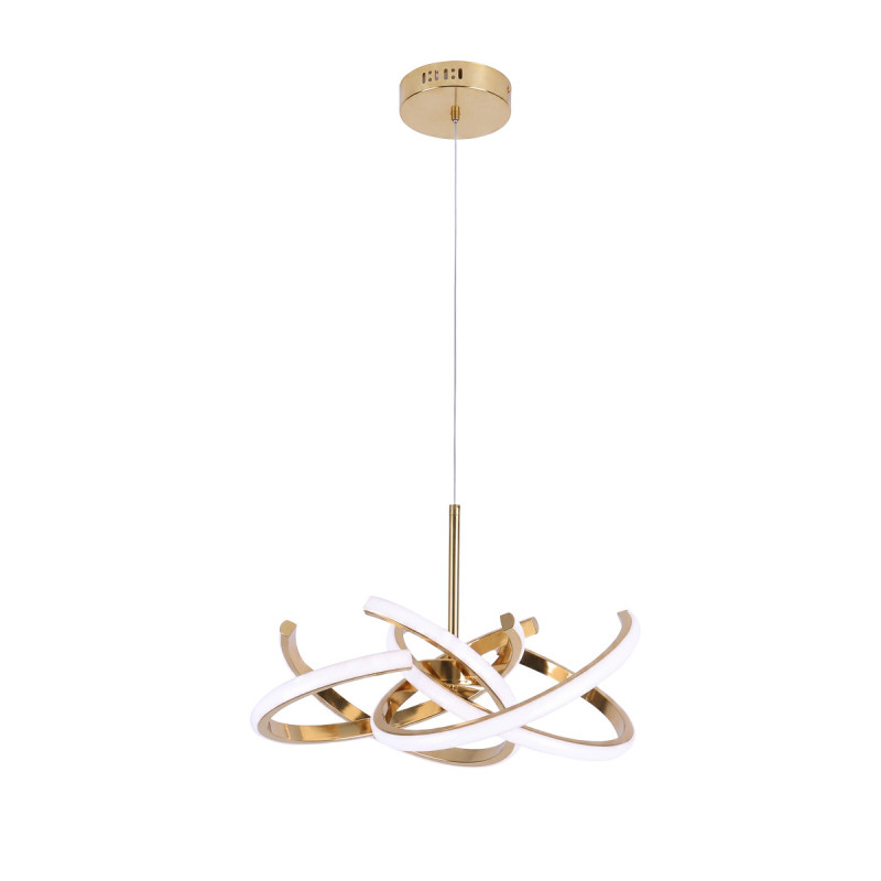 Lampa wisząca 58 cm złota LED CCT LP-1225/1P 58 GD
