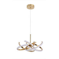 Lampa wisząca 58 cm złota LED CCT LP-1225/1P 58 GD
