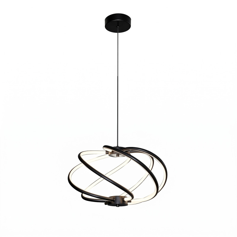 Lampa wisząca czarna LED CCT LP-1425/1P BK