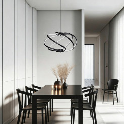 Lampa wisząca czarna LED CCT LP-1425/1P BK