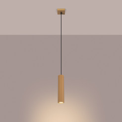 Lampa wisząca KARBON 1 złoty SL.1554