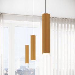 Lampa wisząca KARBON 1 złoty SL.1554