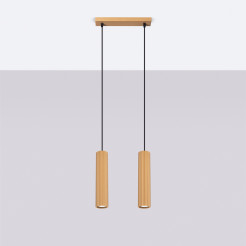 Lampa wisząca KARBON 2 złoty SL.1555