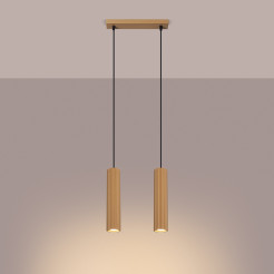 Lampa wisząca KARBON 2 złoty SL.1555
